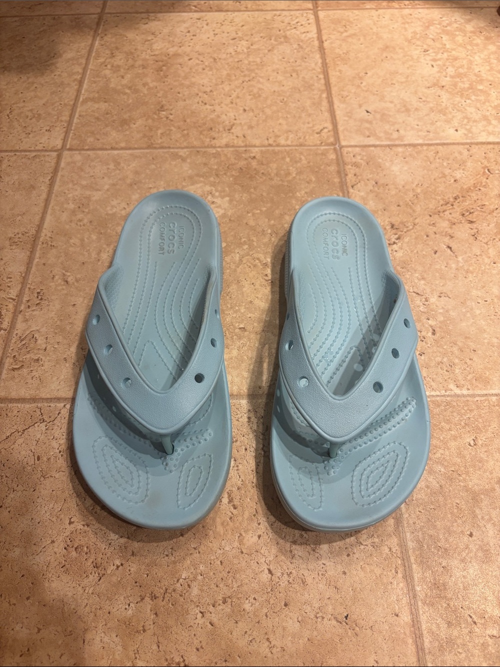 Light Blue Men's Flip Flop Sandals